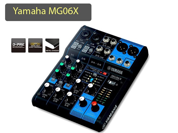 Mixer hát karaoke Yamaha MG06X