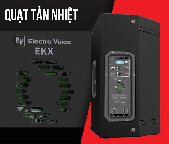 Loa toàn dải liền công suất EV EKX-15P quạt tản nhiệt