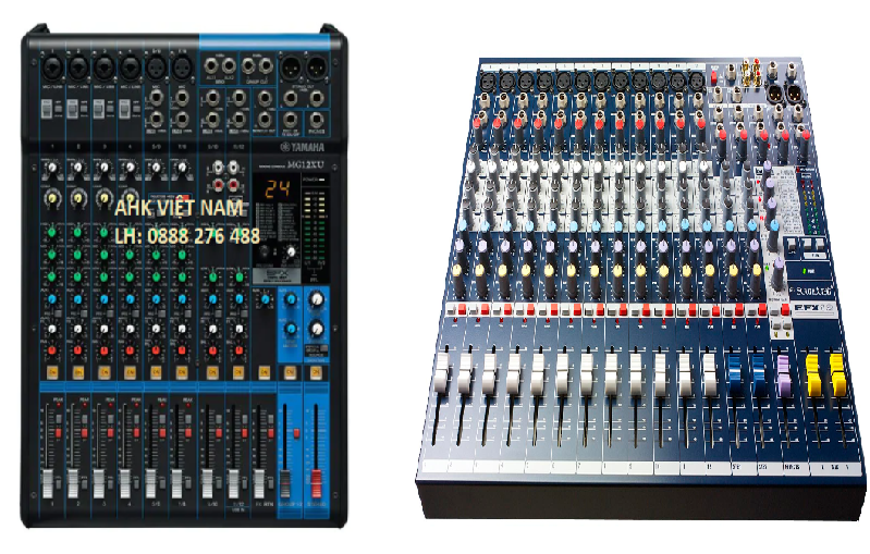 So sánh mixer Soundcraft EFX12 và mixer Yamaha MG12XU