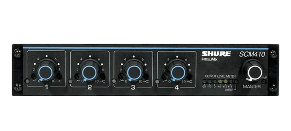 Bàn trộn microphone Shure SCM410E